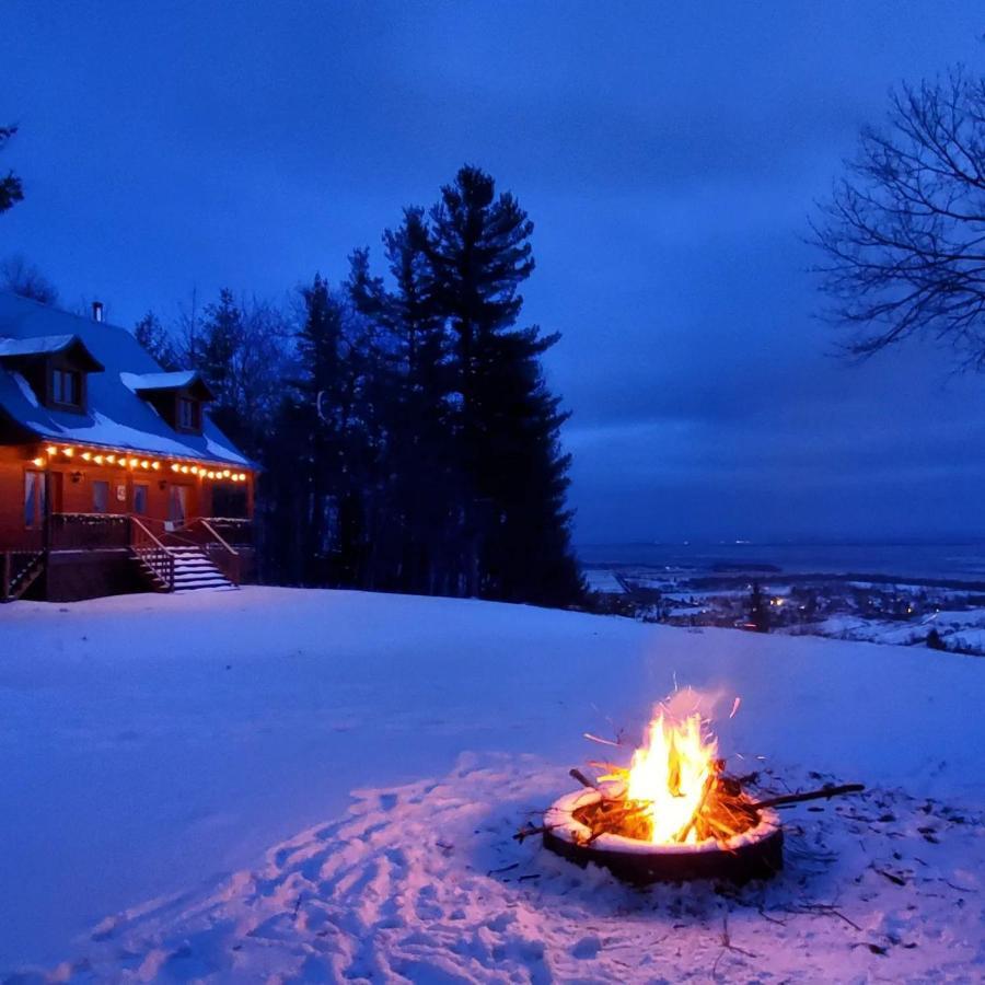 Les Chalets Sur Le Cap Saint Joachim Exterior foto